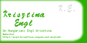 krisztina engl business card